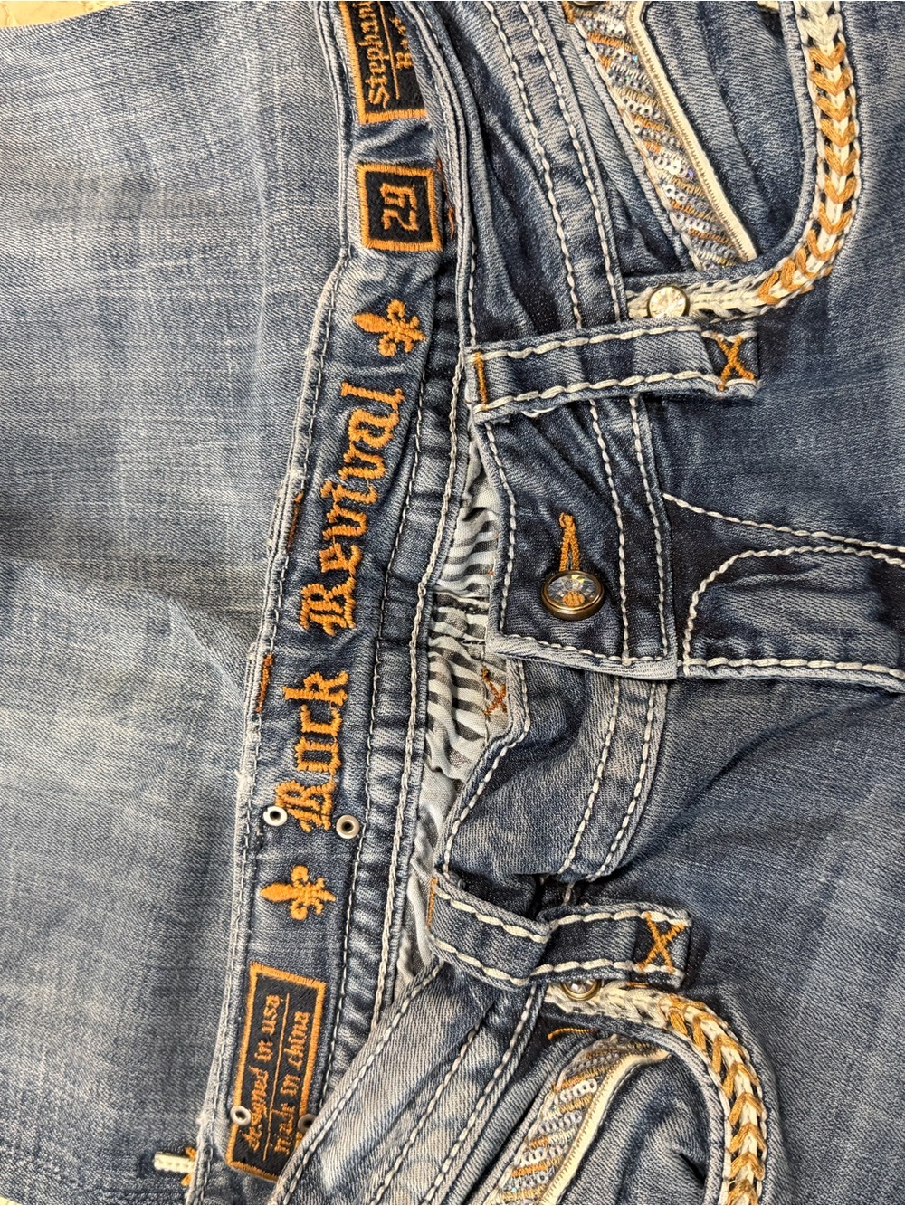 Rock Revival Women’s Boot Cut Jeans in Washed Blue - Picture 2 of 11
